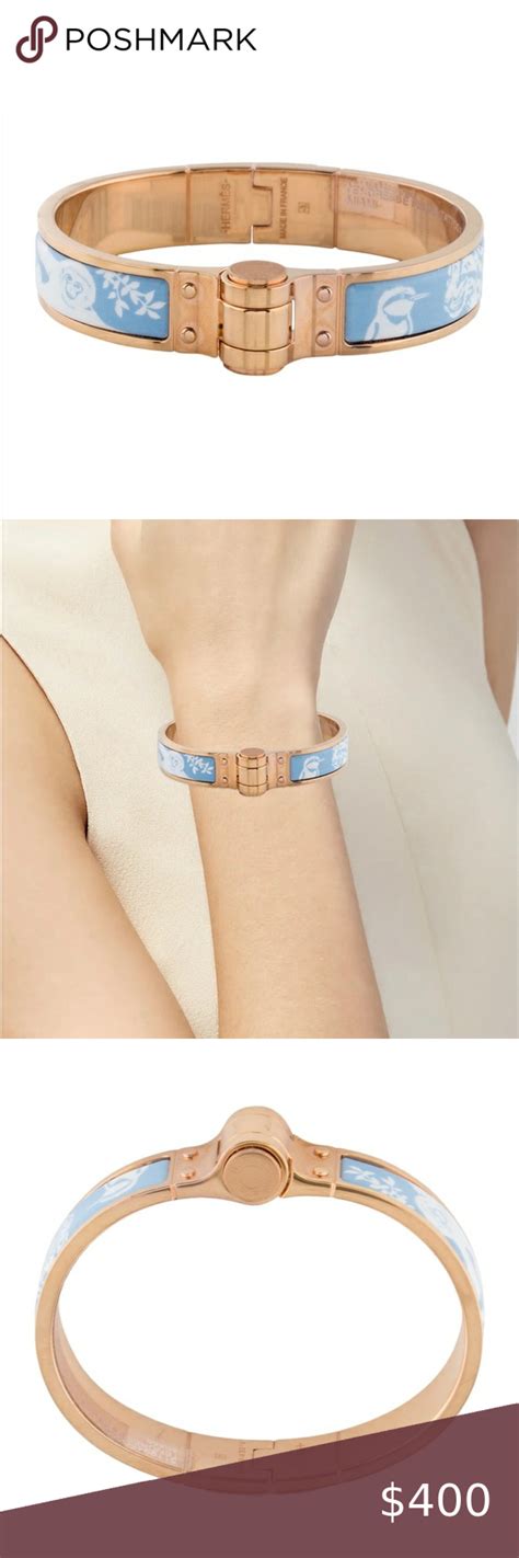 Tendresse Feline Tattoo Hinged Narrow Enamel Bracelet